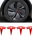 2026+ Model Y Juniper Refreshed Center Wheel Hub Inner T Vinyl Decal "T" (5 Piece)