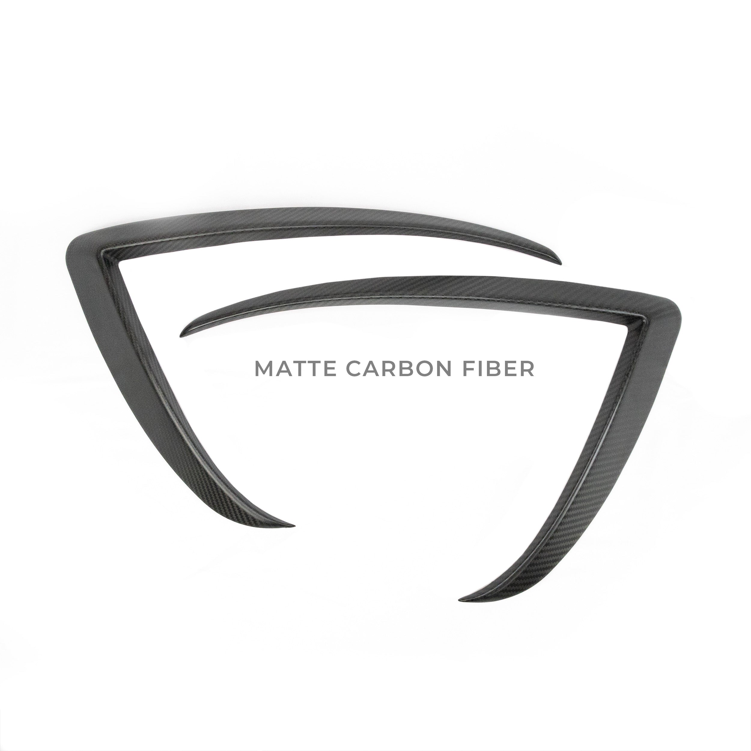 2022+ | Model X Fog Light Canards/Eyelids (1 Pair) - Real Molded