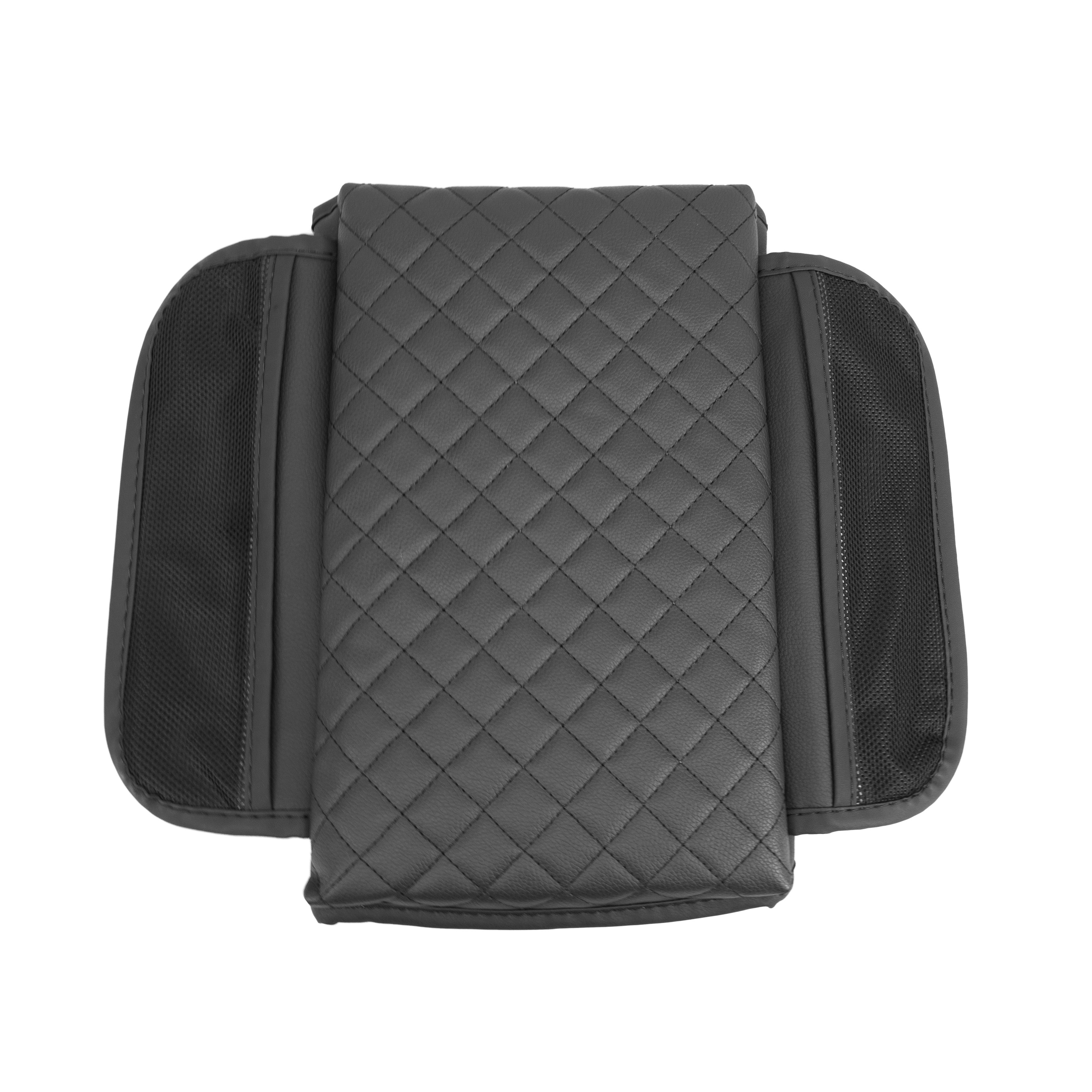 Model 3 & Y Heavy Padded Armrest Cover with Side Pockets Version 2 ( RPM TESLA Aftermarket