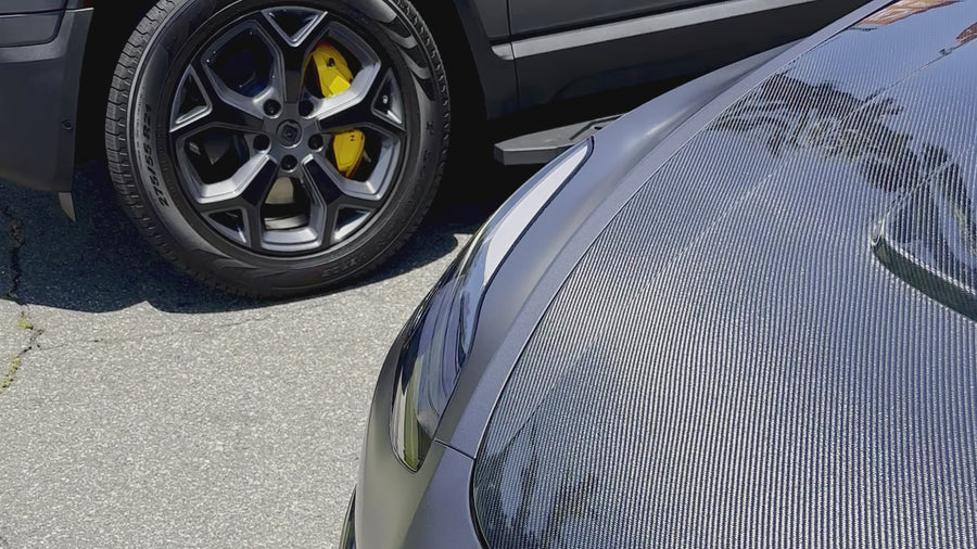 Model Y Viento Formula One Hood - Dual Layer with Xpel Clear Bra- Real Molded Carbon Fiber