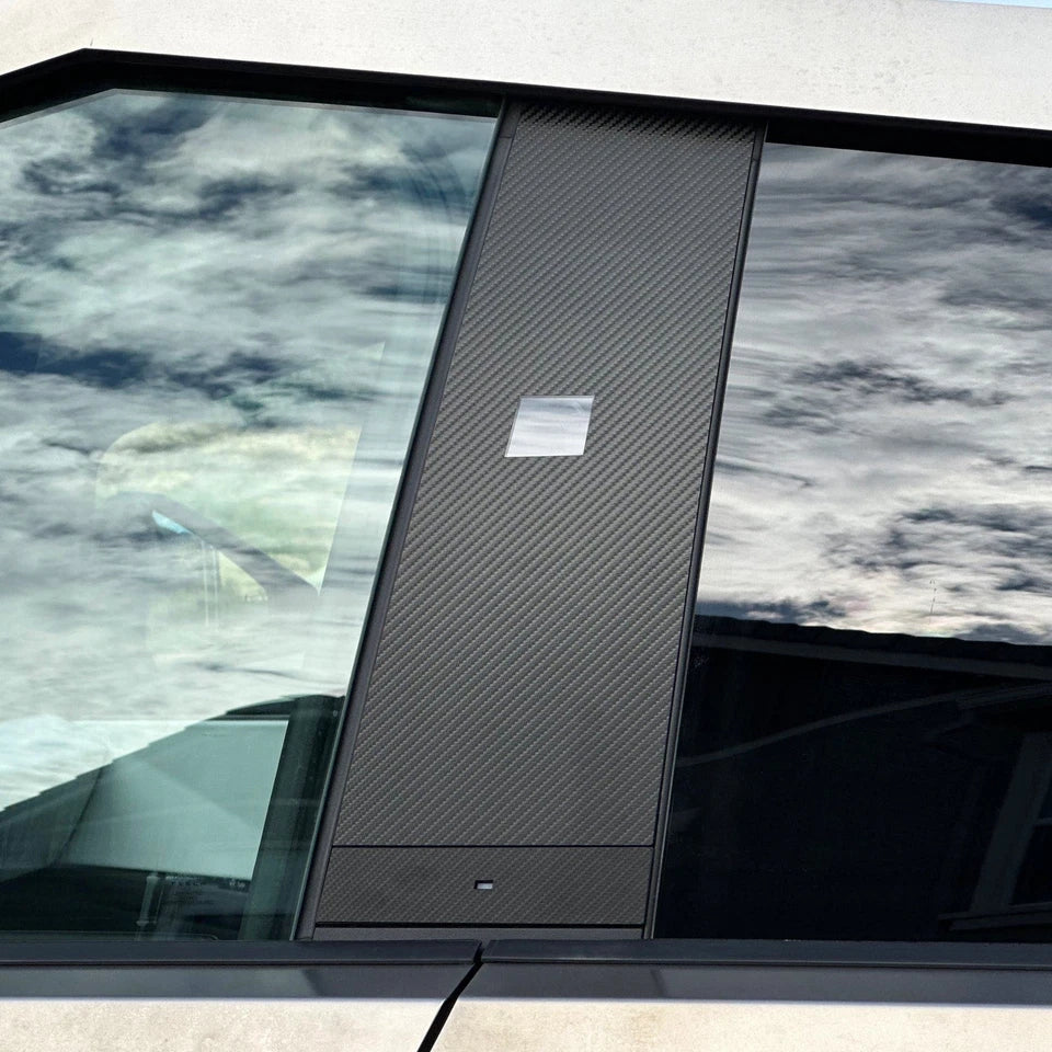 Cybertruck B &amp; C Pillar Overlays (Vinyl / PPF Protection) - Variety (8 Pieces)