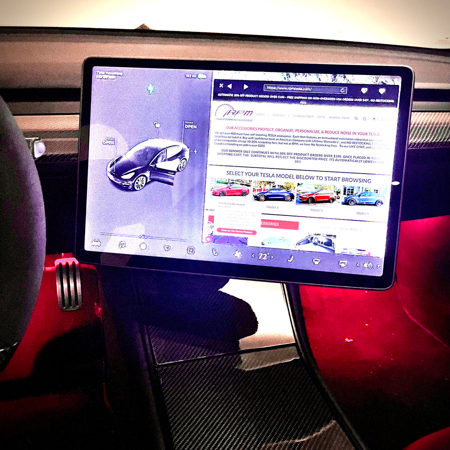 Model 3 & Y Swiveling Display Mount Version 1.0 (30 Degree Right & Left Turning)