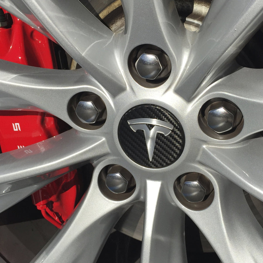 Tesla Wheel Center Cap Overlay (4 Pack) – VinylMod