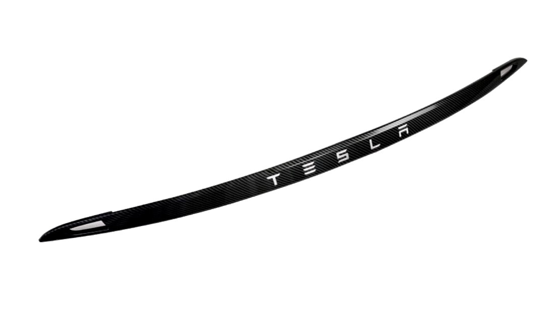 Model X Tailgate Applique &amp; Front Inlay Cap - Hydro Carbon Fiber Coated
