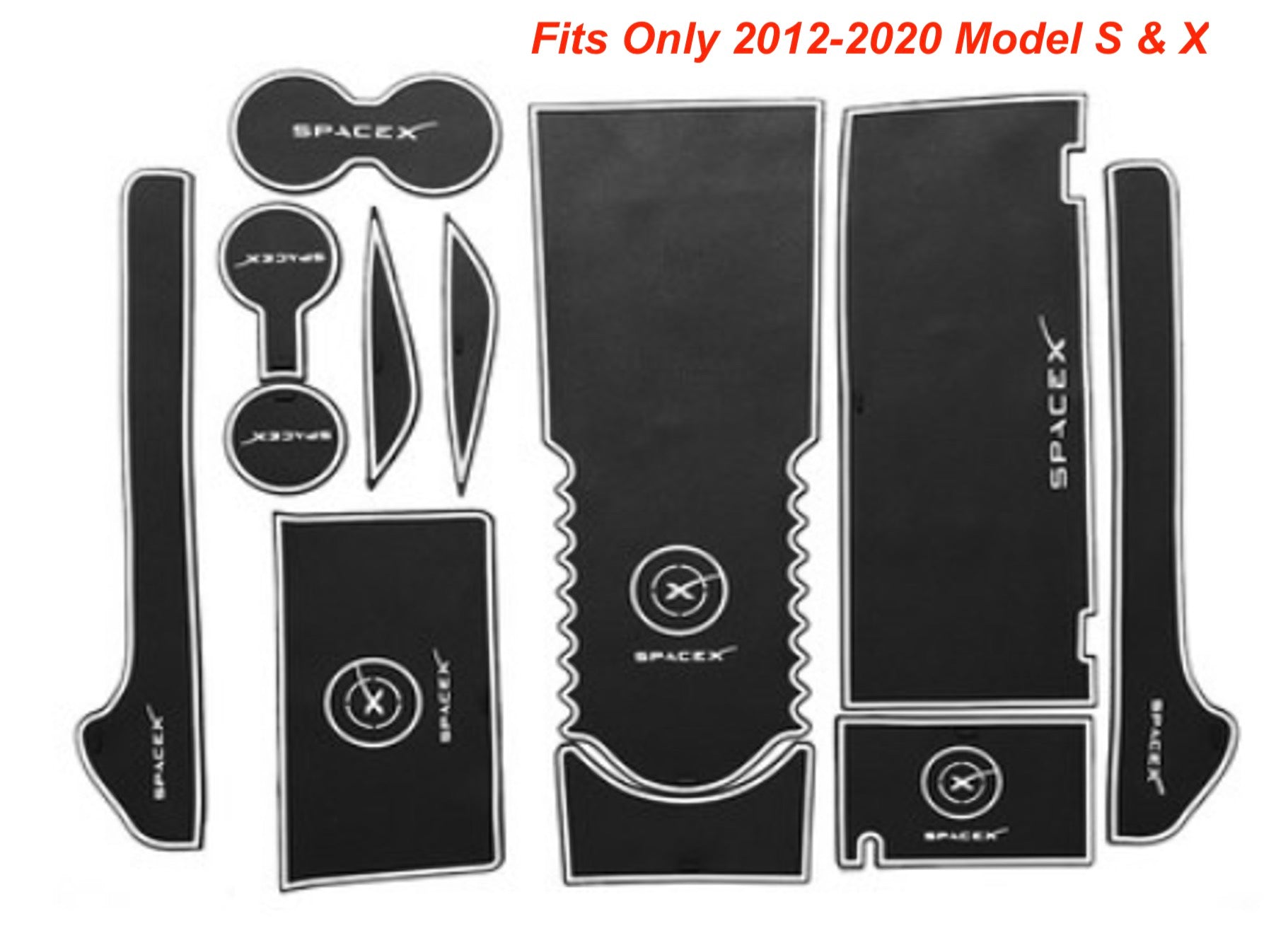 Model S3XY* SPACE X Center Console &amp; Cup Holder Liner Kit