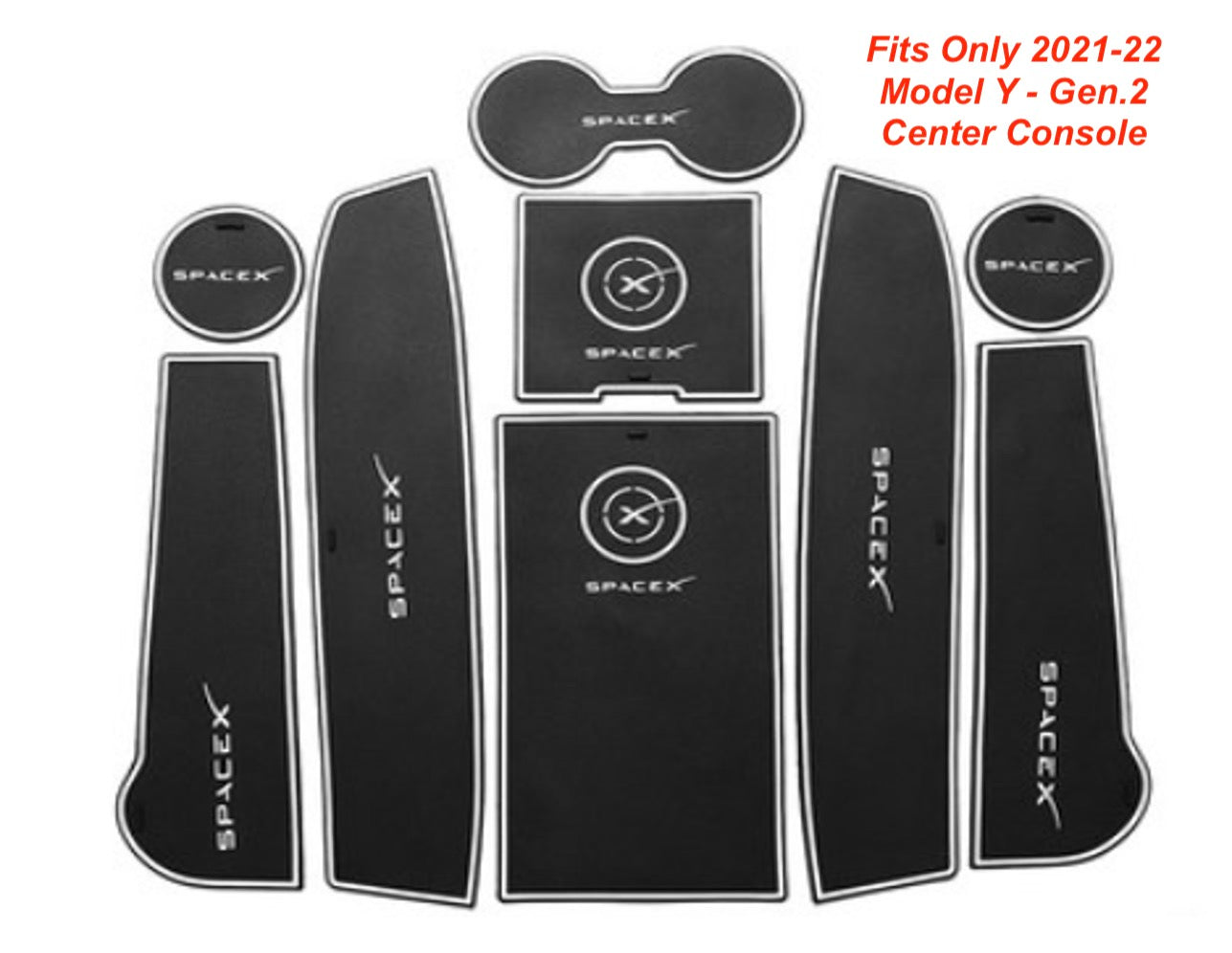 Model S3XY* SPACE X Center Console &amp; Cup Holder Liner Kit