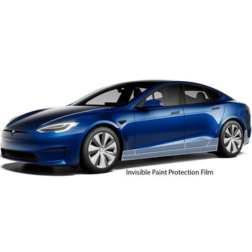 S 2021+ | Model S Lower Door & Rocker Panel Paint Protection Kit - Clear Bra