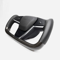 2021-2023 | Model S & X Yoke Heated Steering Wheel - Real Molded Carbon Fiber