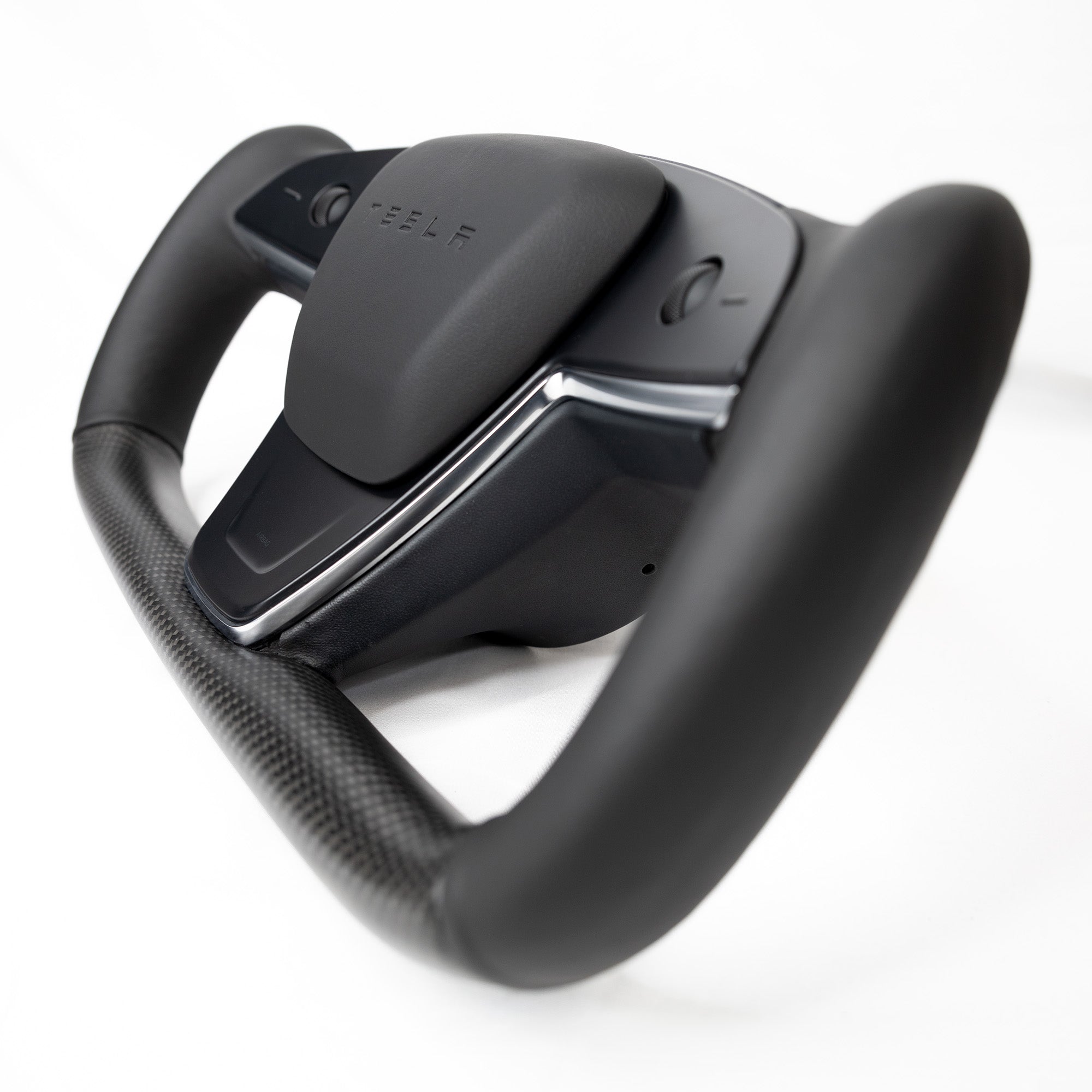 2021-2023 | Model S & X Yoke Heated Steering Wheel - Real Molded