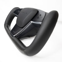 2021-2023 | Model S & X Yoke Heated Steering Wheel - Real Molded Carbon Fiber