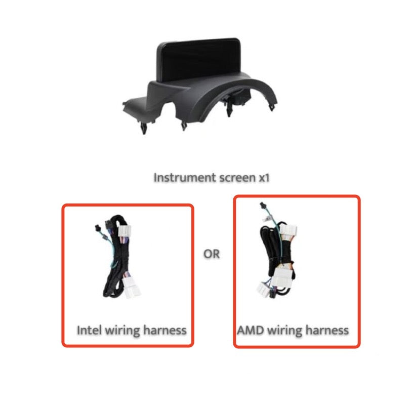 Model 3 & Y Steering Column Instrument Cluster Display