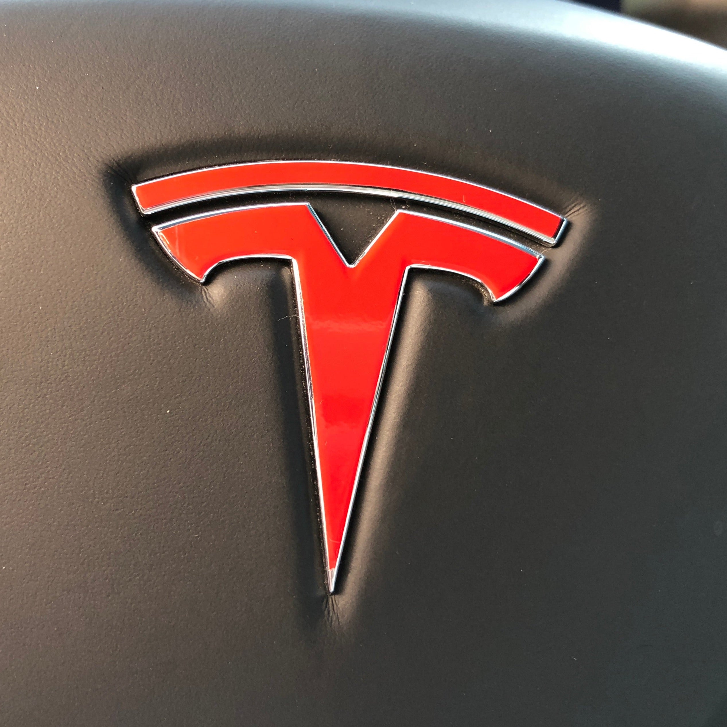 Tesla Logo Red