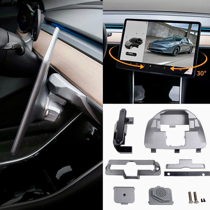 Model 3 & Y Swiveling Display Mount Version 1.0 (30 Degree Right & Left Turning)