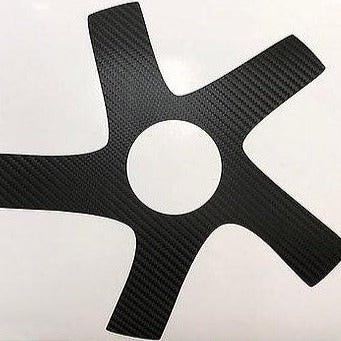 Model 3 Wheel Hub Carbon Fiber Wrap for 19&quot; &amp; 20&quot; Wheels (Set of 4)