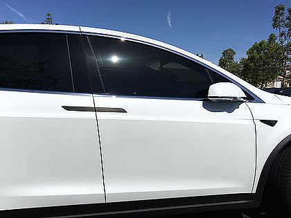 ONKENTET 4 Pcs Door Handle Wrap Compatible with Tesla Model X (2016-2023)  Accessories Car Door Handle Cover Trim Protector Sticker Decal Carbon Fiber