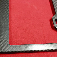 Personalized License Plate Frame - Real Molded Carbon Fiber