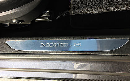 2012-2020 Model S Front Door Sill Protectors in Clear Bra (1 Pair)