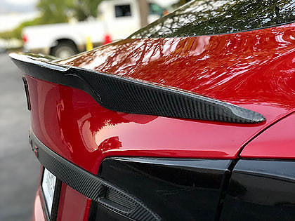 Model S Jupiter Spoiler - Real Molded Carbon Fiber