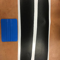 Model S Trunk Sill Inserts (1 Pair) - Vinyl Wrap