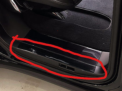 Model X Backseat Outer Door Sill Protector 1 Pair 3M PPF Film