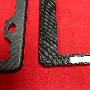 Personalized License Plate Frame - Real Molded Carbon Fiber