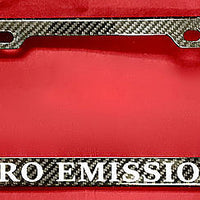 Personalized License Plate Frame - Real Molded Carbon Fiber