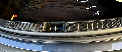 Model S Trunk Sill Inserts (1 Pair) - Vinyl Wrap