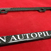 Personalized License Plate Frame - Real Molded Carbon Fiber