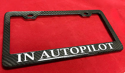 Personalized License Plate Frame - Real Molded Carbon Fiber