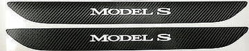 Model S Front Door Sill Skin Wraps Carbon Fiber (1 Pair)