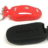 Model X Key Fob Silicone Cover w/ Key Ring & Chain