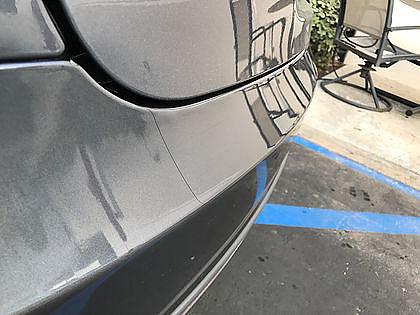 Model S Luggage &amp; Rear Bumper Clear Bra Made from Xpel
