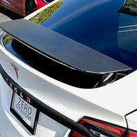 Model X Spoiler - Carbon Fiber Vinyl Wrap