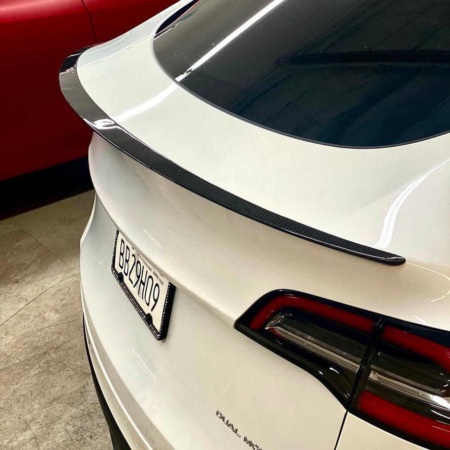 Model Y Performance Spoiler - Real Molded Carbon Fiber