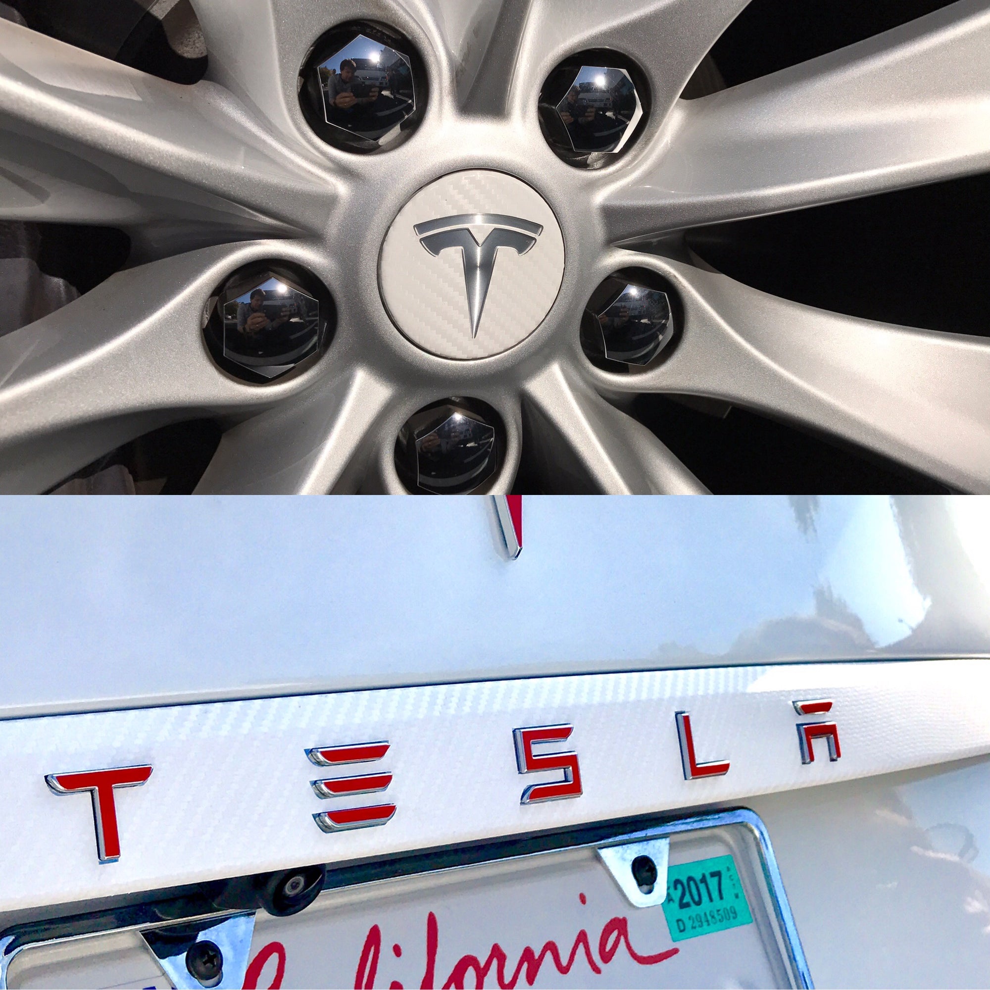 Model S &amp; X Tailgate Applique TESLA Letters