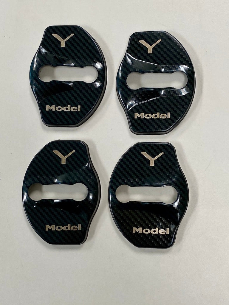 Model 3 & Y Door Latch Covers CF Coated (Set of 4) – RPM TESLA