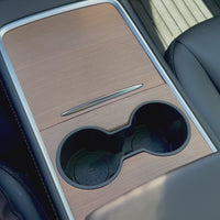 Model 3 & Y Center Console Overlays (Gen. 2) Version 3 - Real Open-Pore Wood Veneers