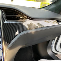 2012-2021 | Model S & X Dashboard & Center Console Upgrade Kit (7 Pieces) - Hydro Carbon Fiber Coated