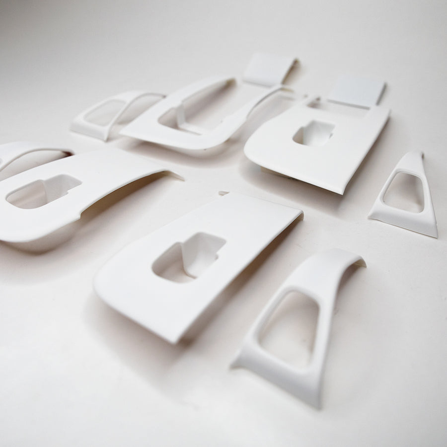 Model 3 & Y Window & Door Switch Plastic Covers (10 Pieces) - White Variety*
