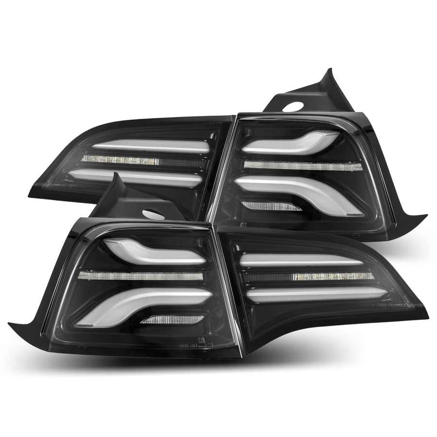Model 3 & Y AlphaRex LED Tail Light Upgrades (1 pair) - 2 Styles