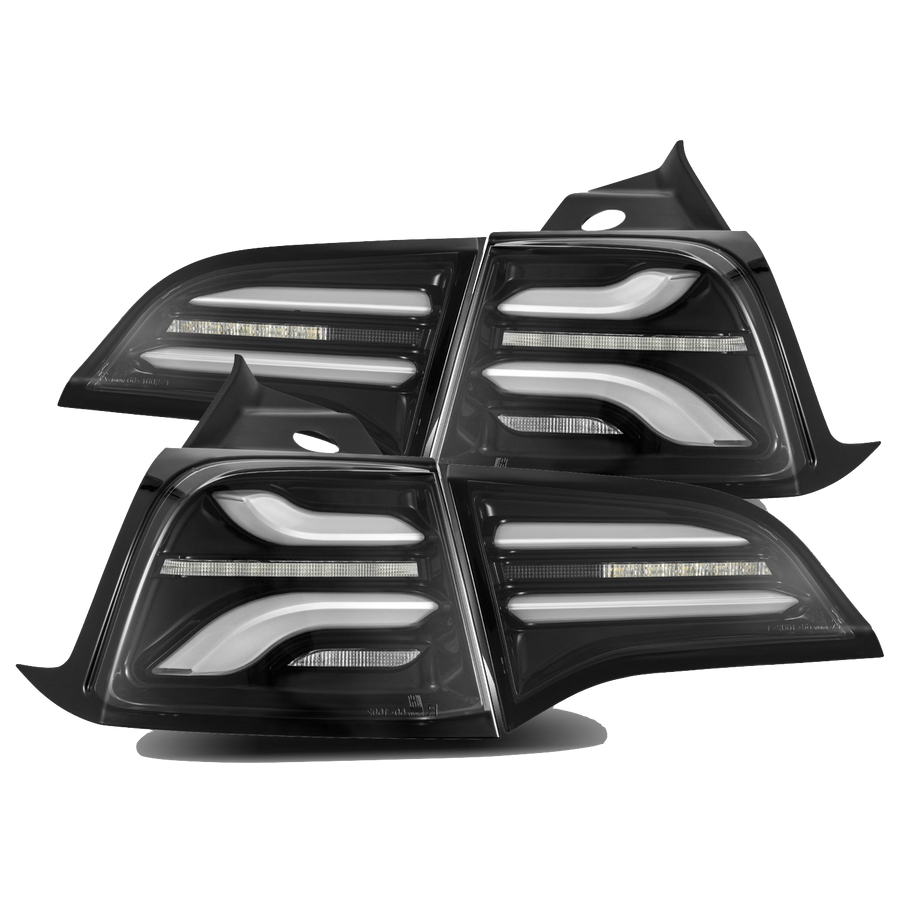 Model 3 & Y AlphaRex LED Tail Light Upgrades (1 pair) - 2 Styles