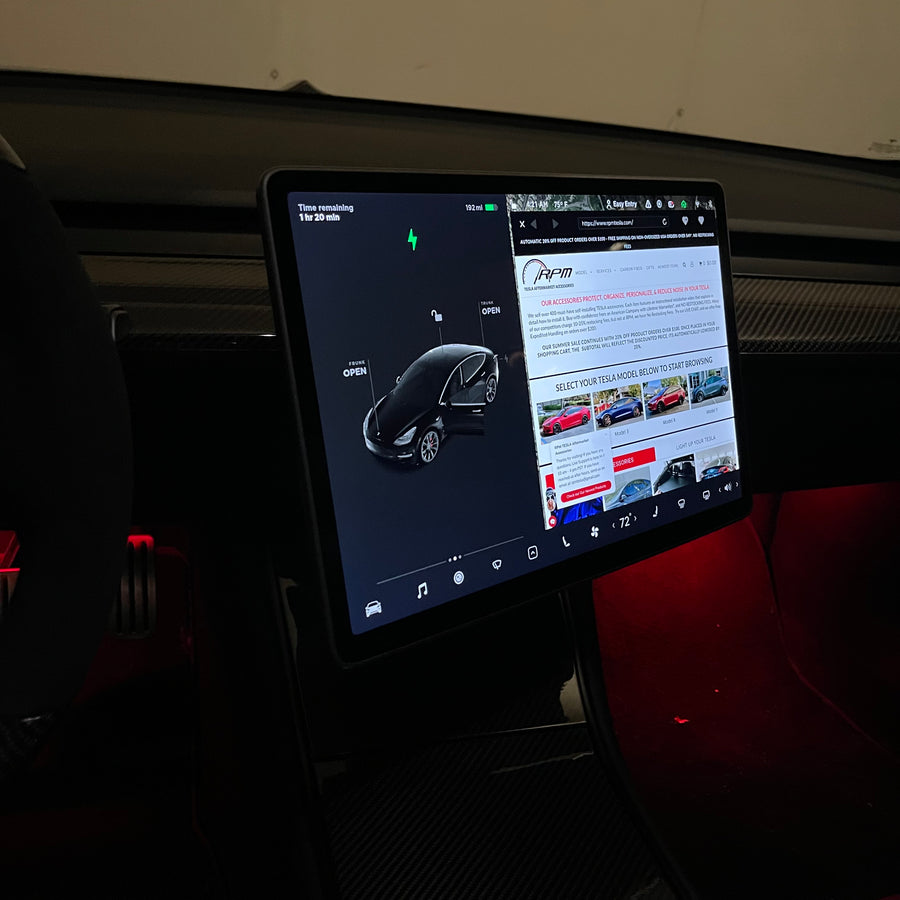 Model 3 & Y Swiveling Display Mount Version 1.0 (30 Degree Right & Left Turning)