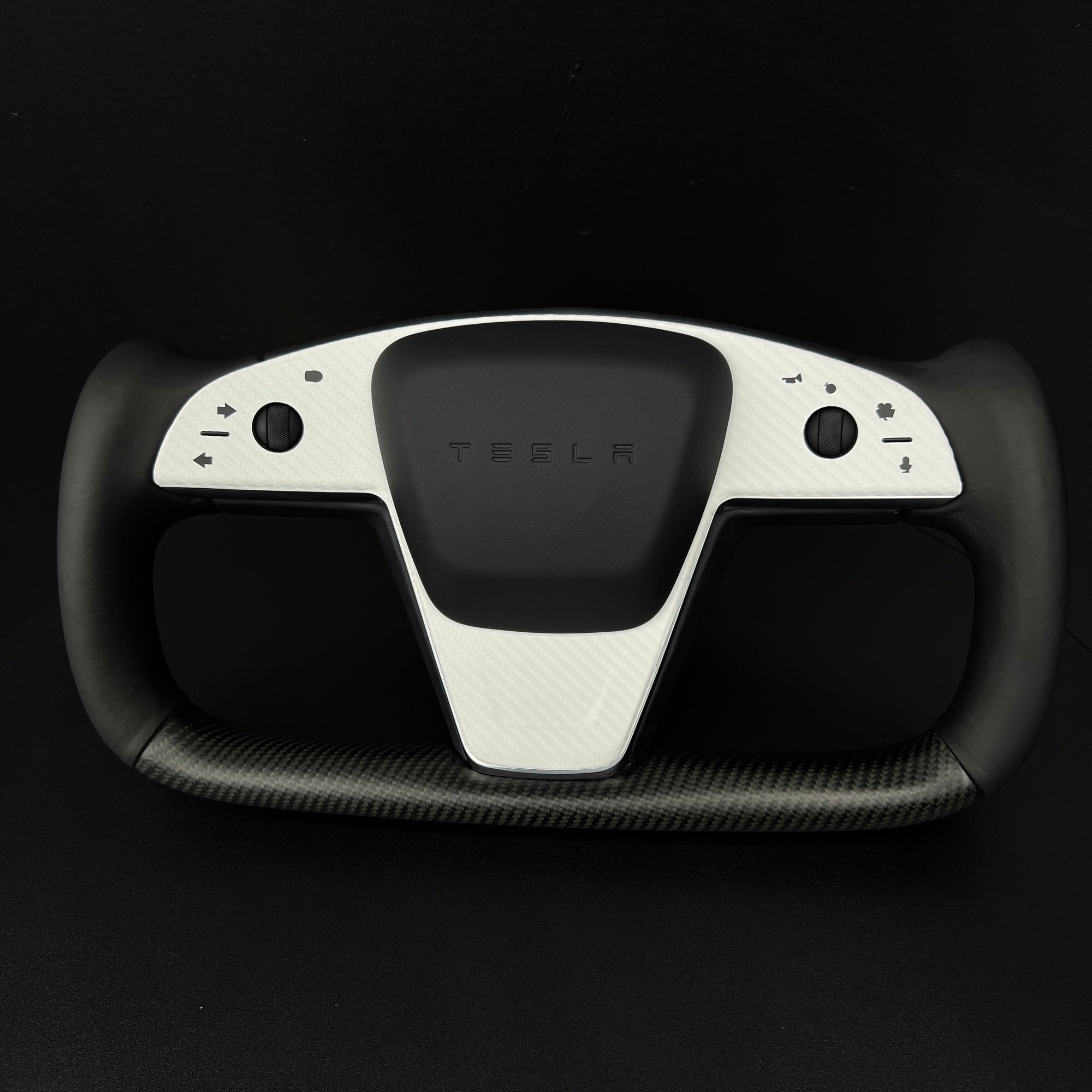 2021-2023 Model S &amp; X Yoke Steering Wheel 3M Vinyl Accent Wraps