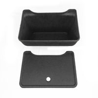 Model Y Back Seat Storage Box with Lid - Fully Flocked