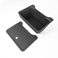 Model Y Back Seat Storage Box with Lid - Fully Flocked