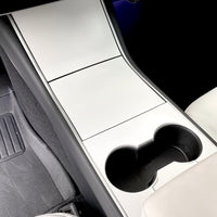 Model 3 & Y Center Console Cap ABS (Gen. 1) - Matte White Painted
