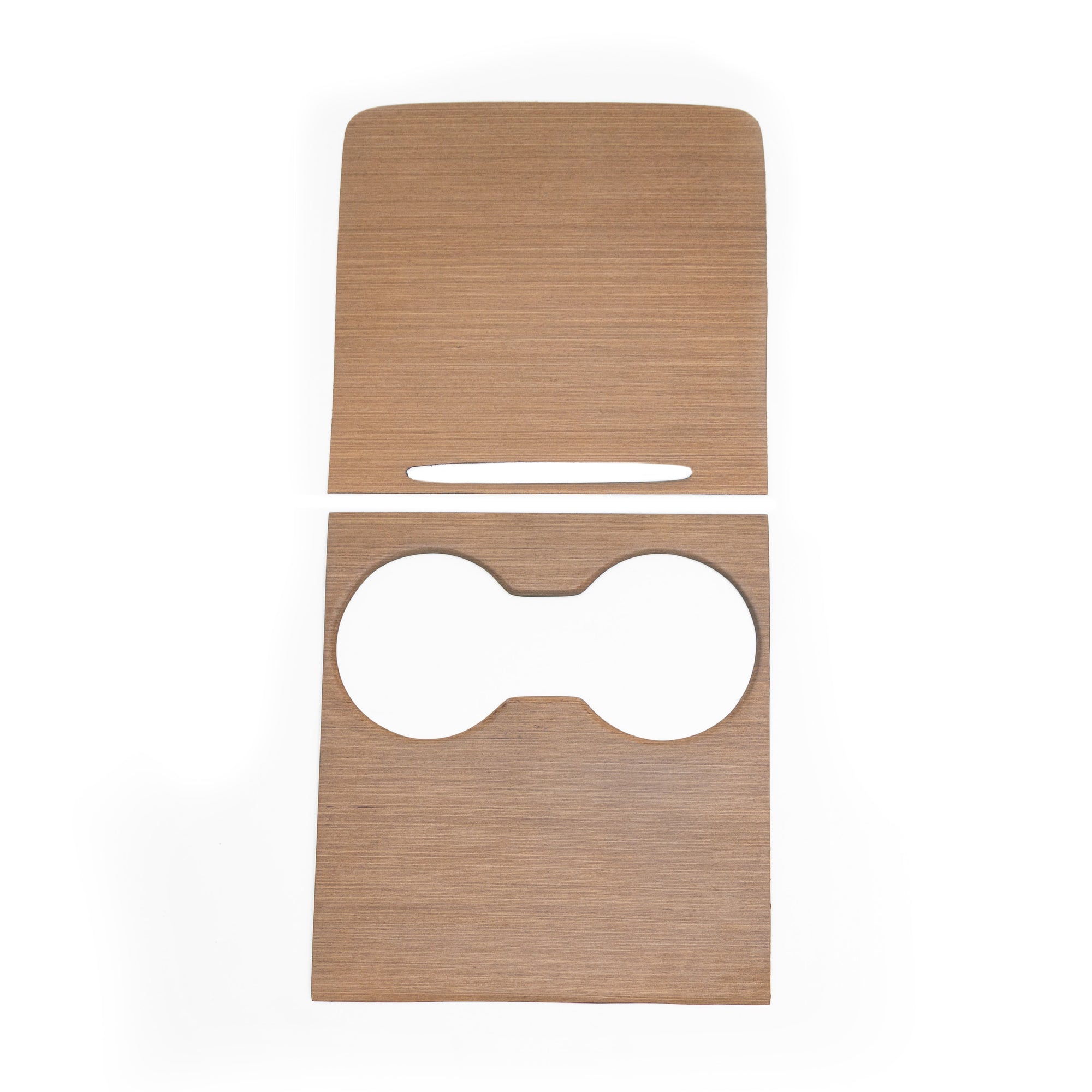 Model 3 &amp; Y Center Console Overlays - Flat Open-Pore Wood (Gen. 2) - Version 3