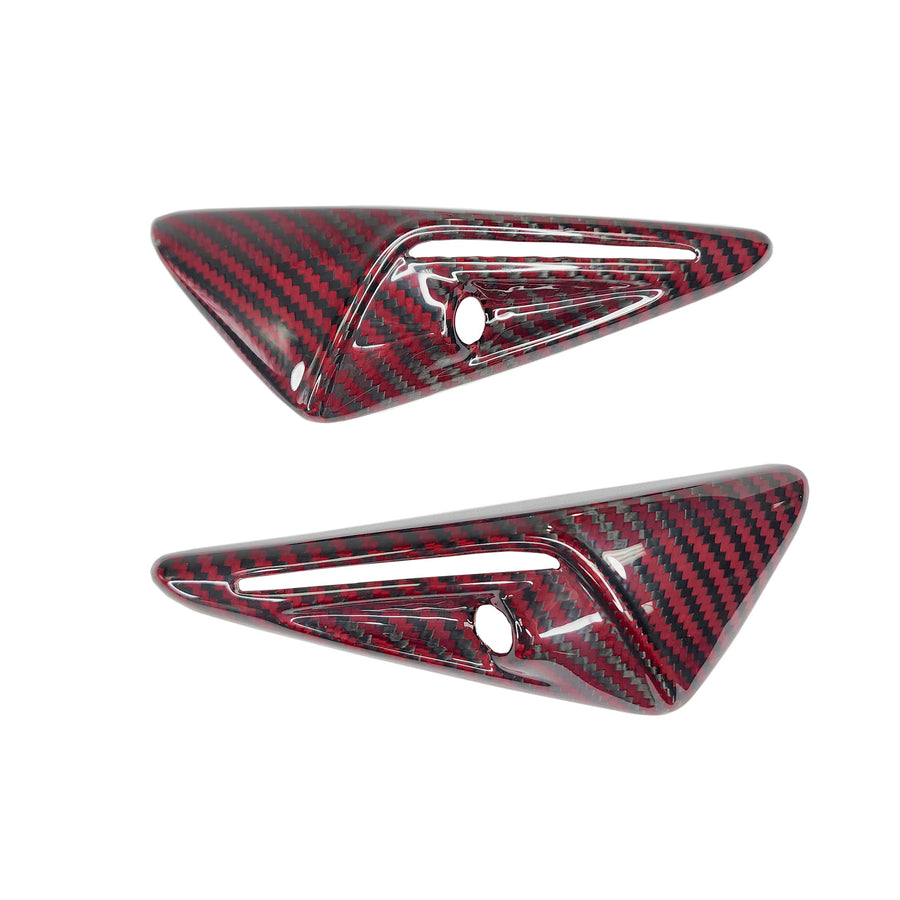 Model S3XY* Full Cover Style Turn Signal Overlays (1 Pair) - Real Molded Carbon Fiber