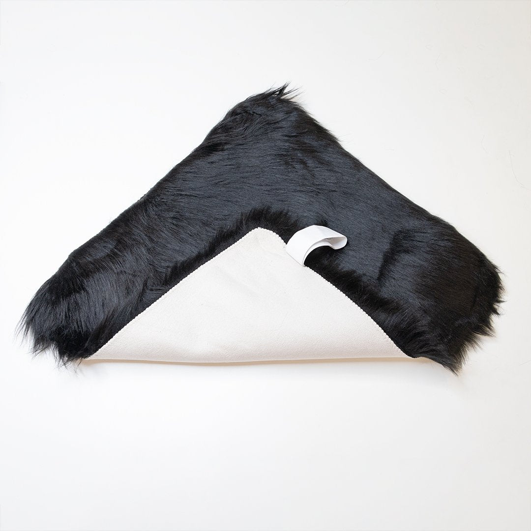 Faux Sheepskin Seat Covers, Headrests, &amp; Pillows Front &amp; Rear - Black (SET OF 7)