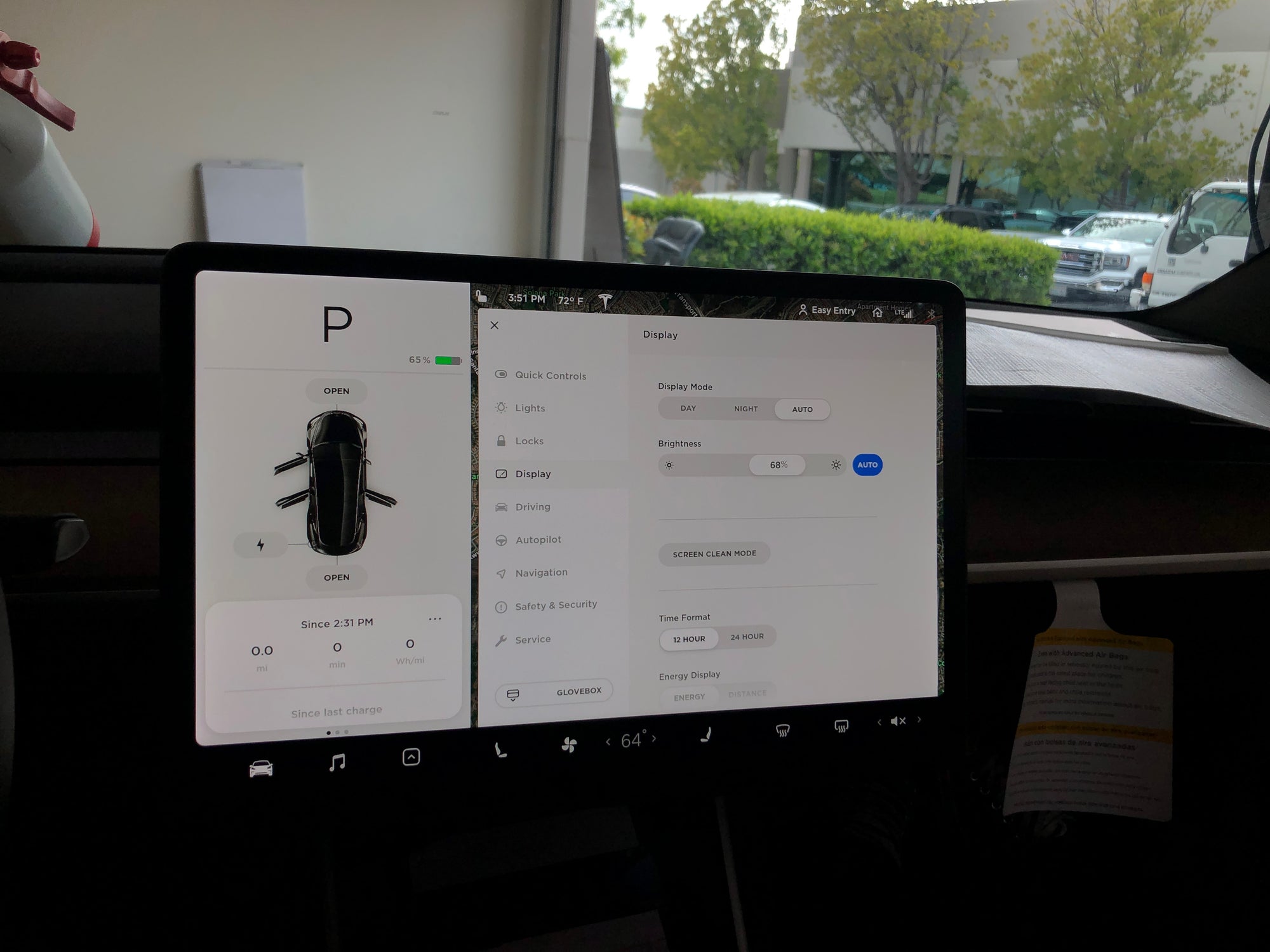 Model 3 &amp; Y Display Protector 9H Glass